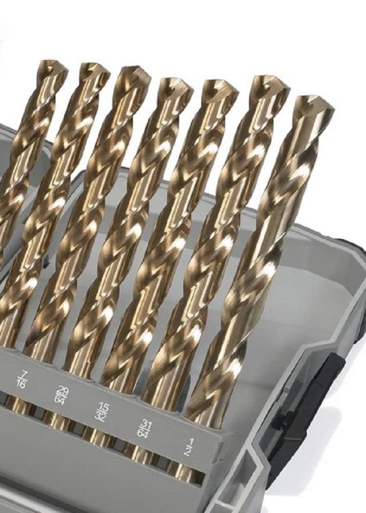 Montana Brands MB-64870 29 Piece Black & Gold, Tri Flat Shank Drill Bit Set