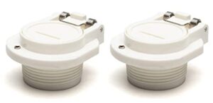 atie w400bwhp, gw9530 white free rotation pool vacuum vac lock safety wall fitting replacement for zodiac, hayward, pentair suction pool cleaners (2 pack)