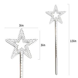 KOMIDK 13 Inches Fairy Wand Star Wand Princess Angel Wand for Birthday Party Wedding Christmas Cosplay