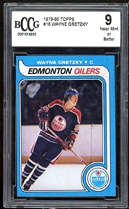 1979-80 o-pee-chee #18 wayne gretzky rookie card bgs bccg 9 near mint+