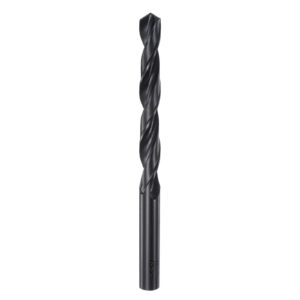 uxcell 6542 high speed steel straight shank twist jobber drill bit, fully ground black oxide drill bits 9.2mm drill diameter 125mm total length 1 pcs