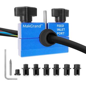makgrand split wire stripper machine, 6 feed wire limiter size from 6 awg to 18 awg, 2 three-edged carbide blades