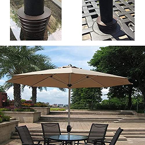 Patio Table Umbrella Hole Rings, 4 Pcs Silicone Patio Table Umbrella Hole Ring, and Cap Set, Umbrella Cone Wedge Plug for 2 to 2.5 Inch Patio Table Hole Opening and 1.5 Inch or Smaller Umbrella Pole