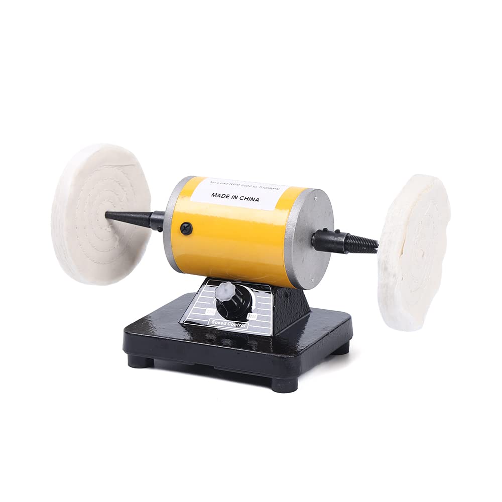 Jewelry Polishers - Adjustable Variable Speed Bench Grinder Polishing and Polishing Machine Kits, Dental Buffers and Lathes - Bench Lathe Polishers, Bench Grinders Jewelry Making Polishers