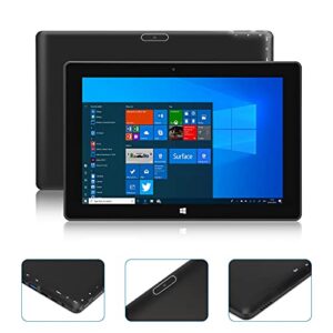 10'' Windows 10 Tablet, SZTPSLS Windows Home 10 PC, Intel Celeron N4020 DDR4-2400 - 4GB + 64GB, USB 3.0, Micro HDMI, TF Card Expand to 256GB, 2MP and 5MP Cameras, Bluetooth 4.2, Black, W101