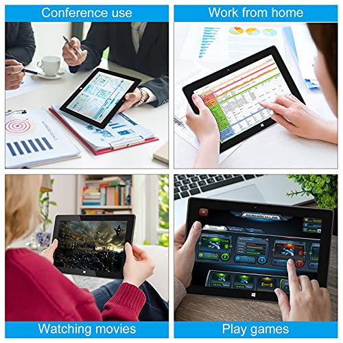 10'' Windows 10 Tablet, SZTPSLS Windows Home 10 PC, Intel Celeron N4020 DDR4-2400 - 4GB + 64GB, USB 3.0, Micro HDMI, TF Card Expand to 256GB, 2MP and 5MP Cameras, Bluetooth 4.2, Black, W101