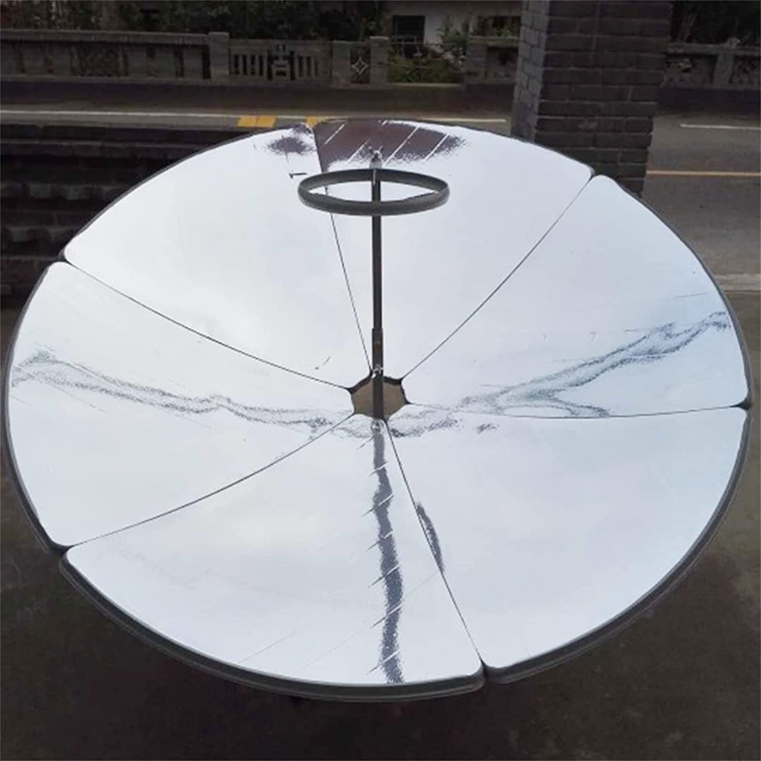 Concentrating Solar Cooker, 59'' Diameter Camping Outdoor Solar Cooker for Outdoor Cooking Steaming, Solar Heating, Visual Education DIY Solar Concentrator, Instantaneous Temperature 1472-1832℉