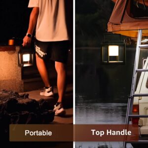 Solar Lantern Outdoor Light, Solar Lanterns Outdoor Waterproof Hanging Lamps Portable Rechargeable LED Nightstand Table lamp for Garden Patio Yard Lawn and Tabletop