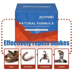 Mole Trap Snake Away Repellent Outdoor Repels Poisonous & Non-Poisonous 9 Pouches