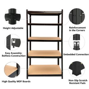 Garage Shelves Metal Shelves for Storage 5 Tier Garage Shelving Units, Closet Shelf Kitchen Storage Garage Storage Shelves, Heavy Duty 875KG Capacity Utility Rack Greenhouse Workshop Office Shelf