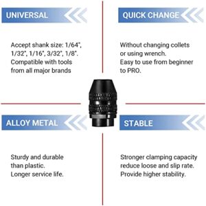 APEXFORGE M0 Plus Rotary Tool Accessories Kit, 519 Pcs Accessories, Keyless Chuck, 1/8" Diameter Shanks, Universal Fitment for Easy Cutting, Sanding, Grinding, Carving, Drilling, Engraving