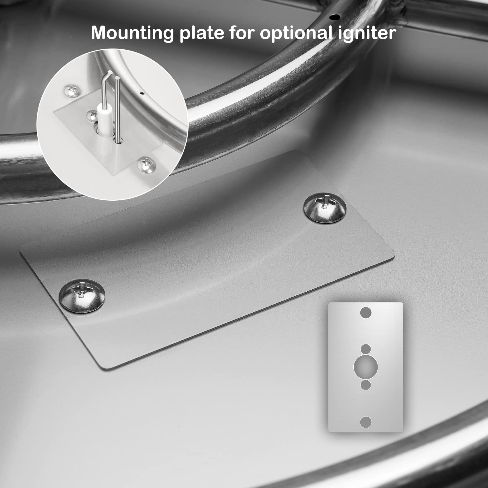 Stanbroil Mounting Plate for The Igniter, Compatible with Most Drop-in Fire Pit Pan