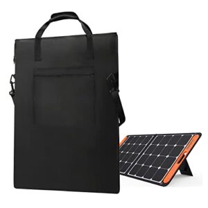 yoyong solar panel storage bag, carry bag for jackery 100w solar panel kit portable solar panel carrier protective case, can hold 2 panels - 23" x 33"