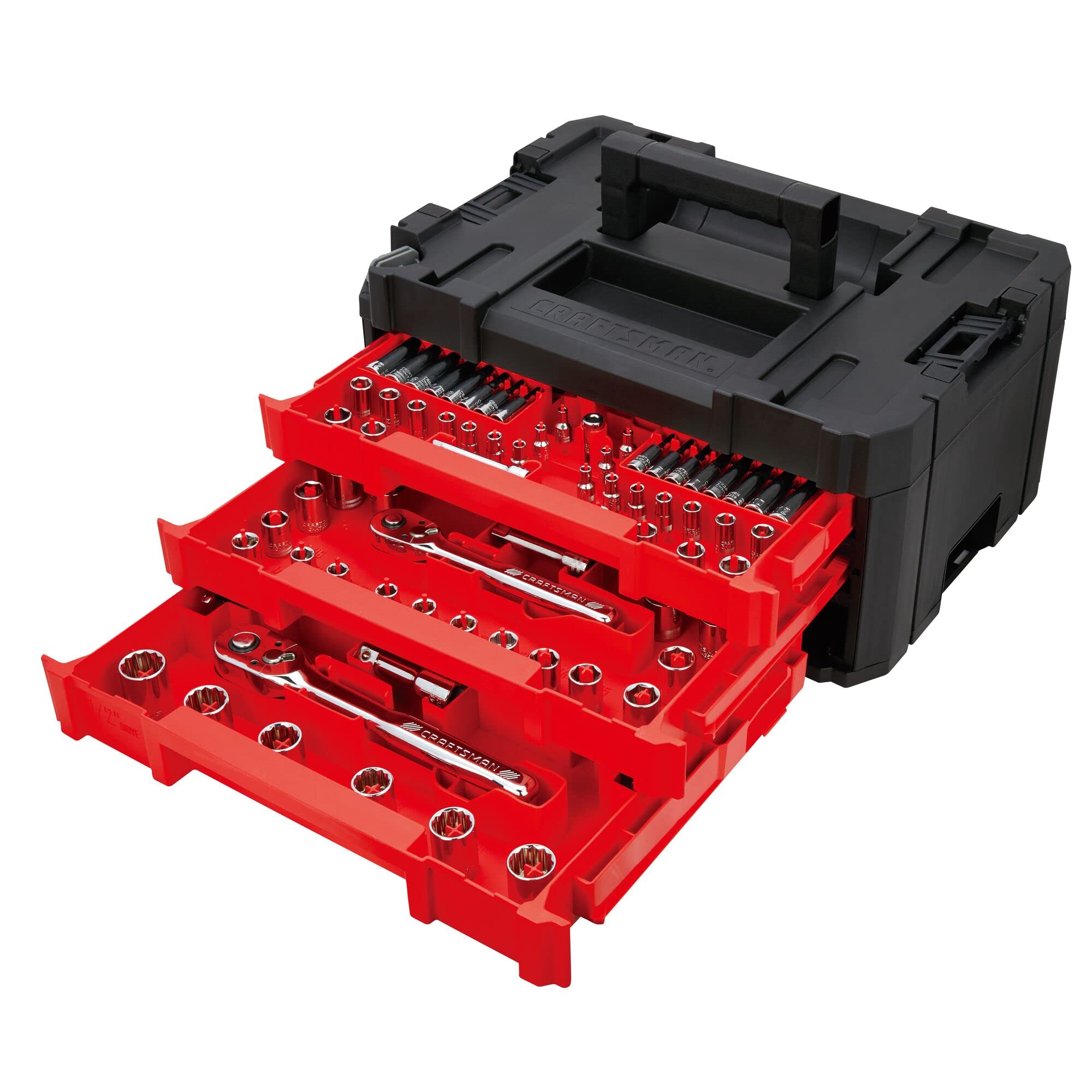 Craftsman Mechanics Tool Set, 230-Piece Hand Tool and Socket Set with 3-Drawer Tool Box (CMMT45305)