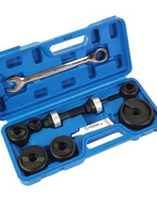 amzcnc manual knockout hole punch driver kit 1/2 to 2 inch electrical conduit hole cutter set ko tool kit ((conduit hole size) 1/2"~2" knockout punch kit)