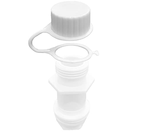 Drain Plug caps, for Igloo Cooler Threaded Drain Plug Caps with Tether. Cooler Replacement Parts. Replacement Cooler Threaded Drain caps. White Cooler Drain Plug Cover. Compatible with Igloo.Set of 2.