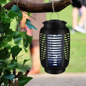 Jwseotu Bug Zapper & Attractant - Effective 4200V Electric Mosquito Zappers Killer - Insect Fly Trap, Waterproof for Indoor & Outdoor - Electronic Light Bulb Lamp for Backyard, Patio, Home, Plug in