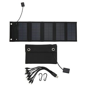 folding solar panel, 25w solar panel folding pack ip65 waterproof anti oxidation with usb cable for surveillance cameras laptops