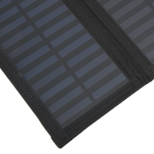 Folding Solar Panel, 25W Solar Panel Folding Pack IP65 Waterproof Anti Oxidation with USB Cable for Surveillance Cameras Laptops