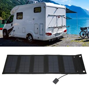 Folding Solar Panel, 25W Solar Panel Folding Pack IP65 Waterproof Anti Oxidation with USB Cable for Surveillance Cameras Laptops