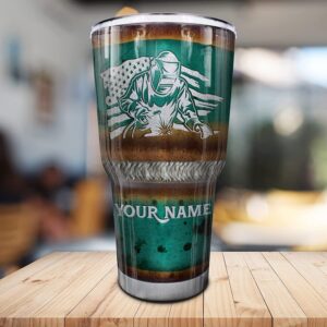 N NAMESISS All Over Printed Tumbler, Personalized Tumbler, Welder Brotherhood Of Dying Breed Normal Tumbler 30oz, Welder Tumbler, Gift for Father, Gift for Him, Welder Father's Day, Welder Tumbler