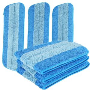 6 pack conliwell microfiber mop pads compatible with conliwell mop,17.7 x 5.1"microfiber replacement mop pads heads for cleaning various floors - professional home mops pad for floor cleaning