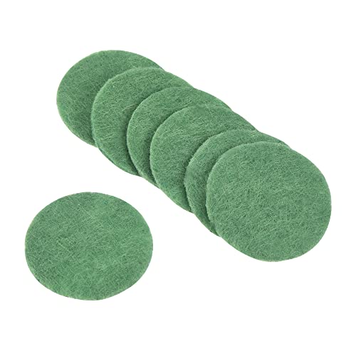 PATIKIL 2cm Plant Pot Hole Pad, 200 Pack Round Mini Non-Woven Flower Bonsai Bottom Soil Mat, Green