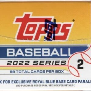 2022 Topps Series Two Factory Sealed Blaster Box of Packs with 99 Cards including One EXCLUSIVE Commemorative Relic Card and Possible Rookies Autographs and Jersey Cards