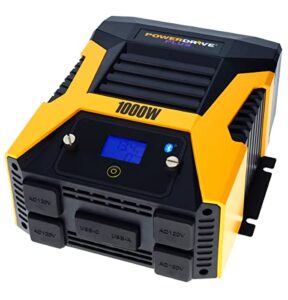 powerdrive plus pwd1000p 1000 watt wireless power inverter with bluetooth(r) technology and remote control
