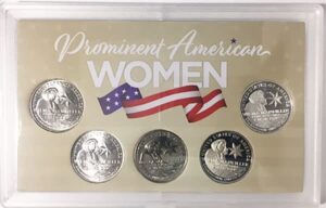 2022 p,d,s,s,s bu and proof american women quarter wilma mankiller quarter choice uncirculated us mint 5 coin set in snap case