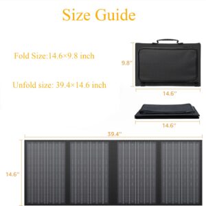 Enginstar 150W Small Solar Generator with 60W Solar Panel, 6 Outputs 42000mAh Portable Charger Power Bank for Outdoor Home Emergency