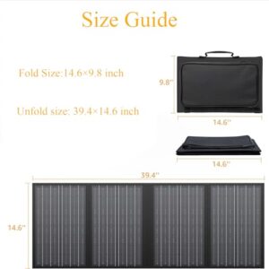 EnginStar 150W Small Solar Generator with 60W Solar Panel, 6 Outputs 42000mAh Portable Charger Power Bank for Outdoor Home Emergency