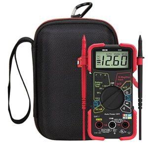 Mchoi Hard Portable Case Fits for INNOVA 3320/3340 Digital Multimeter, Case Only Black