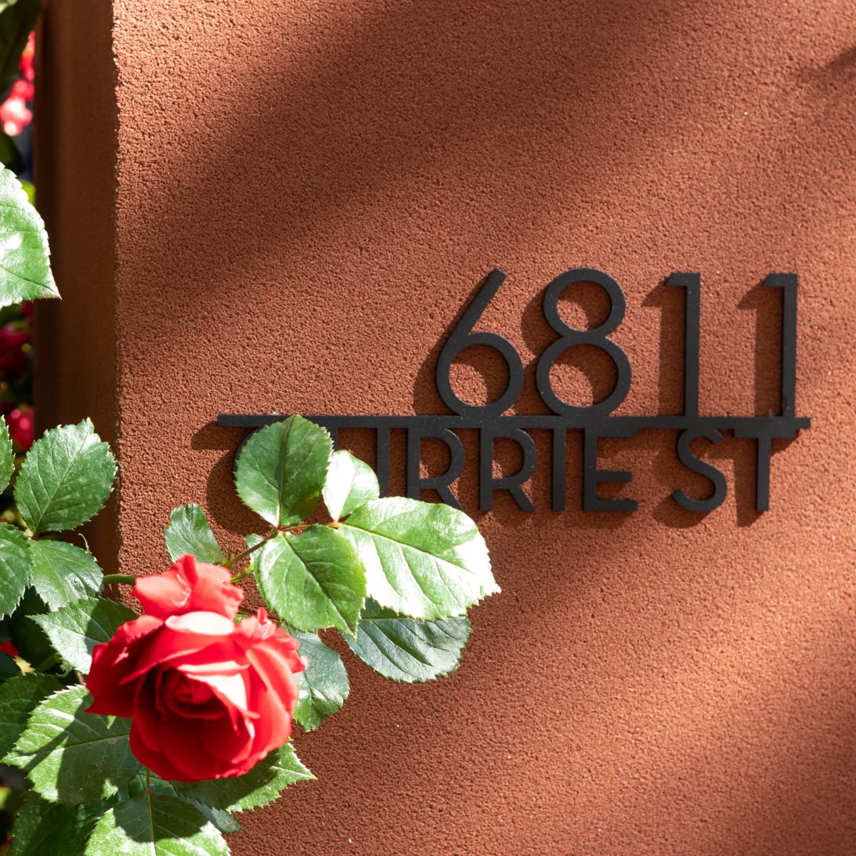 Custom House Number 304 Stainless Steel for Outside, Address Sign Plaque, Modern House Number (18")