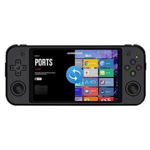 rg552 handheld android system video game console,5.36 inches touch screen, android 7.1 os , cpu rk3399, 16g+64 gb high speed emmc 5.1 double stereo speaker 6400 mah battery, 4gb lpddr4 ram (black)