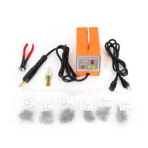 Hot Stapler Plastic Welder Kit Plastic Welding Kit Welding Machine with Various Accessories Auto Bumper Body Plastic Repair Kit Bumper Repair Kit Hot Stapler Plastic Repair Kit for Plastic Parts