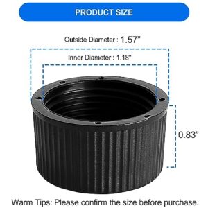 Porscan 2PCS SX180HG Drain Cap and Gasket Replacement for Hayward Sand Filter - Drain Cap Kit Compatible with Hayward Pro Series S180T S244T S210T S220T S270T2 S310T2 High Rate Swimming Pool Filter