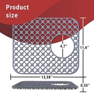 Kitchen Sink Mats 13.58" x 11.6" - Sink Protectors for Kitchen Sink - Sink Mats for Bottom of Kitchen Sink - Sink Mats and Protectors - Kitchen Sink Protector