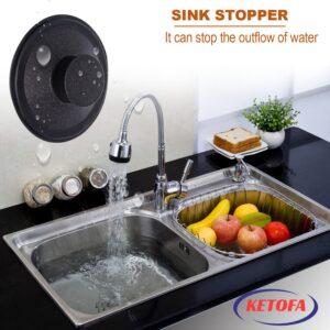 Sink Stopper for InSink-Erator STP-PL Garbage Disposal, Exact Replacement Stopper Drain Compatible with Standard 3-1/2" Drains, Sink Drain Stopper for Kohler, Waste King, Whirlpool