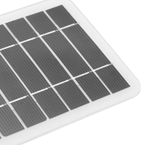 Solar Panel Charger,2W USB Mini Solar Panel, 5V Polysilicon Low Power Electrical Appliances Solar Charger with 9.8 Foot USB Cable, for Mobile Phone, Water Pumps, Street Lights etc, 2W USB Mini S