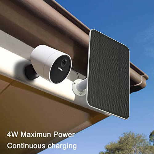 4W Solar Panel Compatible with SimpliSafe Outdoor Camera , Includes Secure Wall Mount, IP65 Weatherproof,13.1ft Power Cable (2)