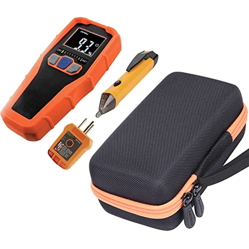 Aenllosi Hard Carrying Case Compatible with Klein Tools 80023P Tool Set, Home Inspector Tool Kit with ET140 Moisture Meter, Non-Contact Voltage Tester, GFCI Outlet Tester