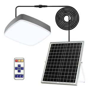 solar lights indoor，solar shed lights white pendent light with remote control for home,barn,garage,porch,hallway,patio,garden,balcony etc.