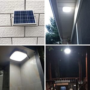 Solar Lights Indoor，Solar Shed Lights White Pendent Light with Remote Control for Home,Barn,Garage,Porch,Hallway,Patio,Garden,Balcony etc.