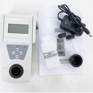 HFBTE Industrial Sewage Turbidimeter Turbidity Meter Lab Turbidity Meters Sewage Tap Water Quality Detector with Large Measuring Range 0 to 400 NTU 400 to 1000 NTU Resolution 0.1 NTU LCD Display