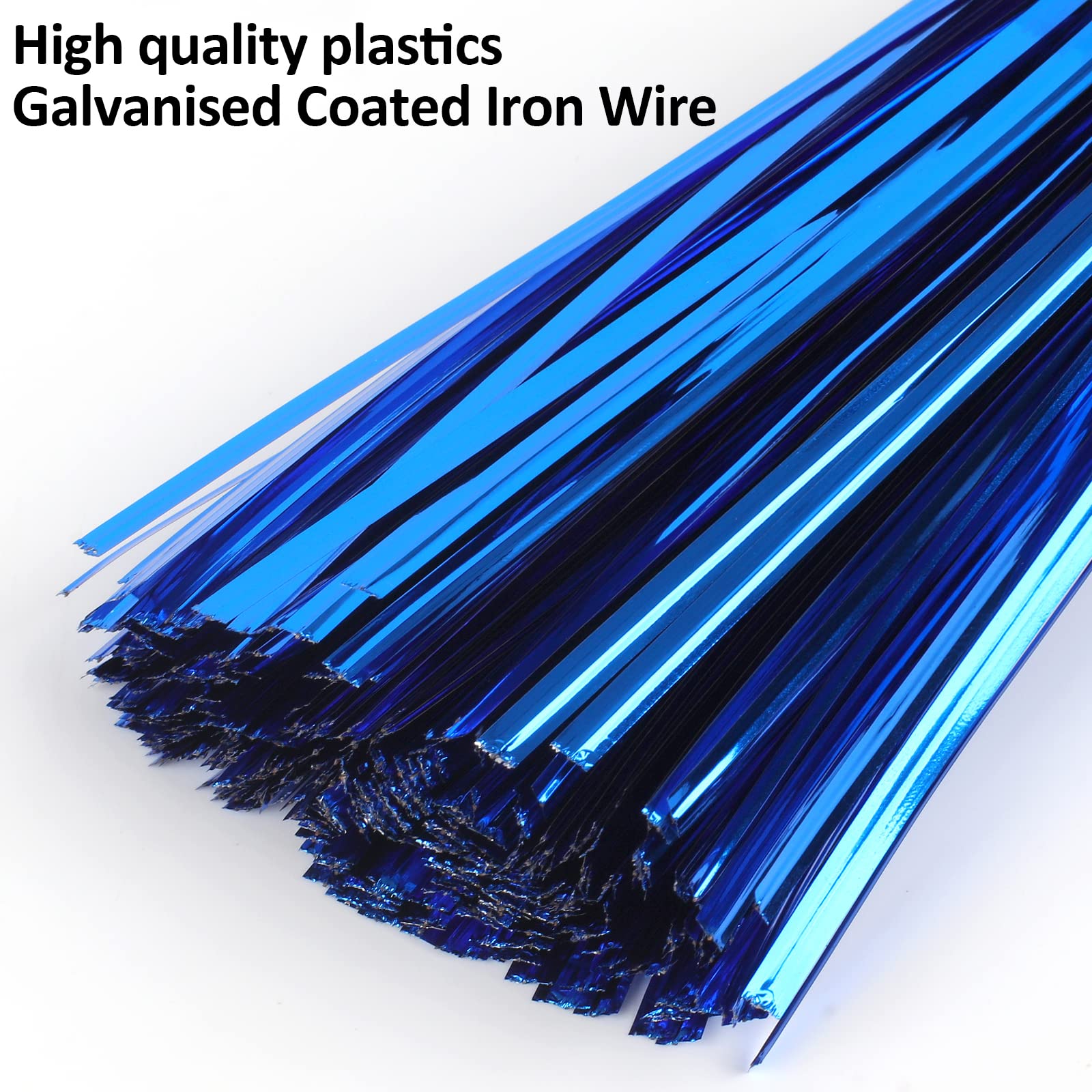 3200 Pcs Twist Ties, Plastic 4" Metallic Twist Ties, Twist Ties for Bags, Wire Ties Reusable Twist Bread Ties for Household and Office Use (8 colors)