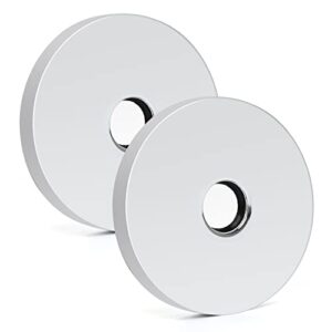 opermaxer shower escutcheon plate, 2pcs modern shower arm flange 3.5'', universal shower head arm replacement escutcheon cover plate, escutcheon wall cover(chrome)