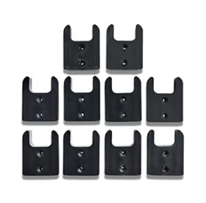 (10 pack) tool holders / mounts for milwaukee m18 tools - commander tool & garage organization (black)
