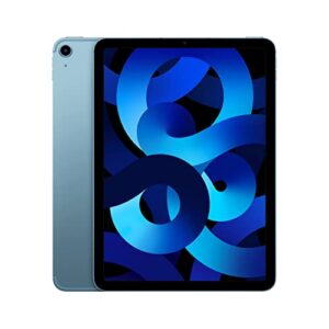 2022 apple ipad air (10.9-inch, wi-fi + cellular, 256gb) - blue (5th generation) (renewed)