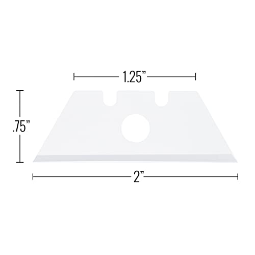 ToolTreaux White Ceramic Box Cutter Utility Knife Blades Replacement Pack of 10